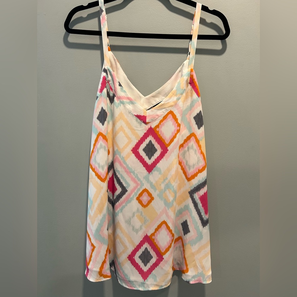 Torrid Geometric Print Swing Cami Blouse NWT